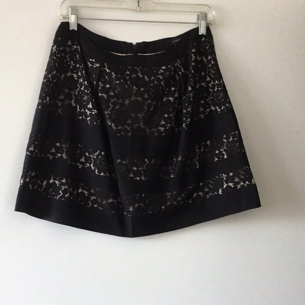 J Crew lace mini skirt